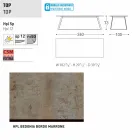 Tabela moderne e kopshtit Varaschin Kolonaki në madhësi të ndryshme Viadurini