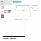 Tabela moderne e kopshtit Varaschin Kolonaki në madhësi të ndryshme Viadurini