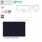 Tabela moderne e kopshtit Varaschin Kolonaki në madhësi të ndryshme Viadurini