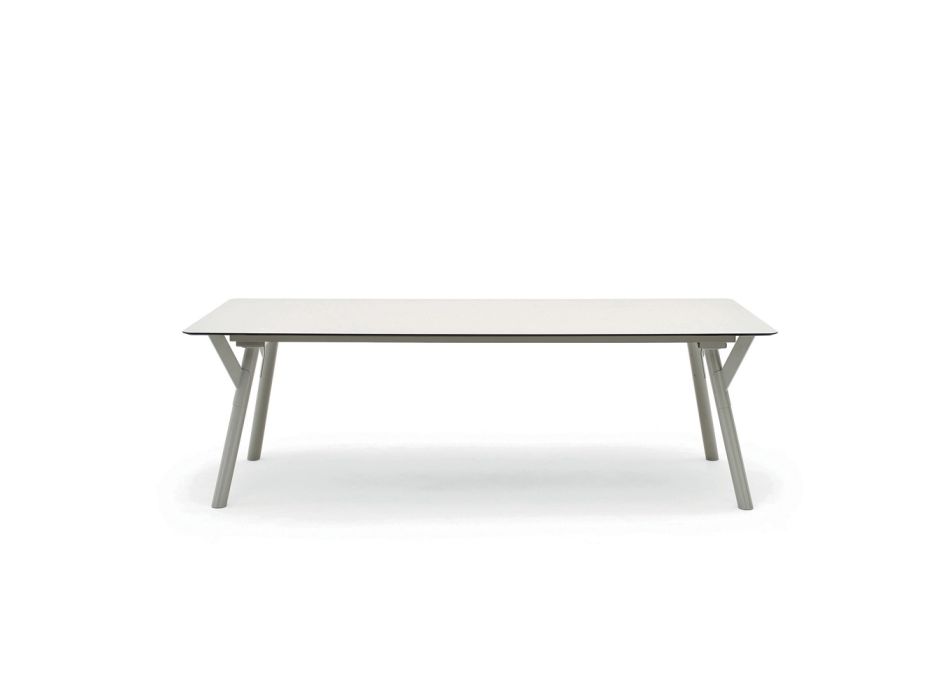 Varaschin Link tavolinë kopshti e zgjatur me dizajn modern, H 73,2 cm Viadurini