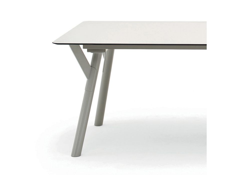 Varaschin Link tavolinë kopshti e zgjatur me dizajn modern, H 73,2 cm Viadurini