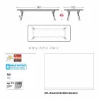 Tabela e kopshtit Varaschin Link me këmbë druri tik, H 65 cm Viadurini