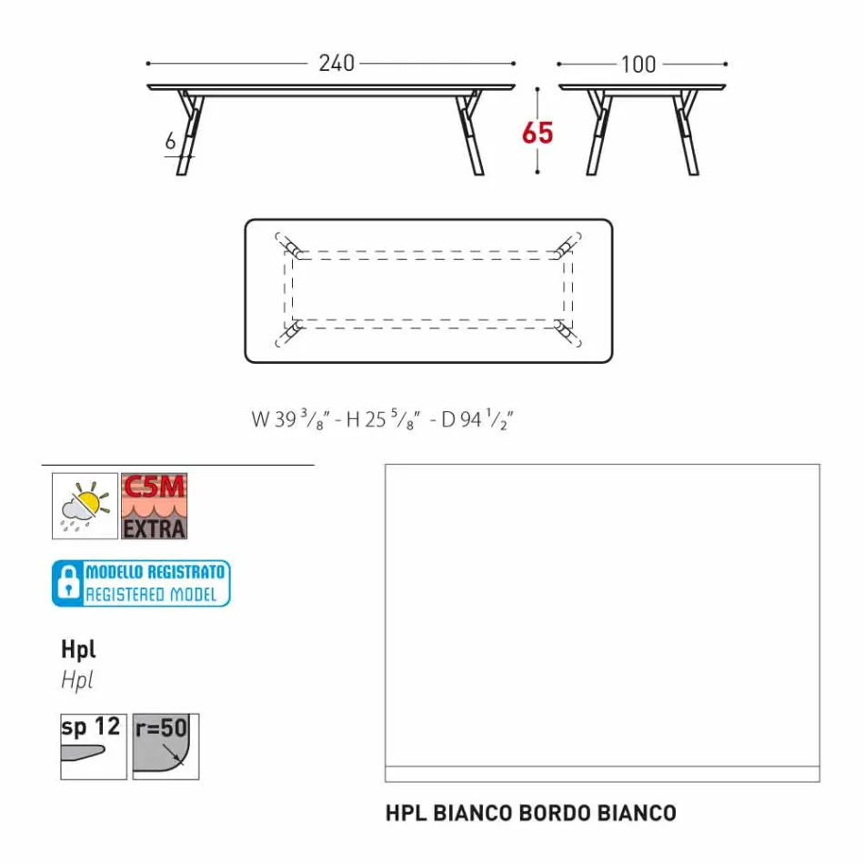 Tabela e kopshtit Varaschin Link me këmbë druri tik, H 65 cm Viadurini