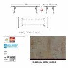 Tabela e kopshtit Varaschin Link me këmbë druri tik, H 65 cm Viadurini