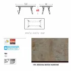 Tabela e kopshtit Varaschin Link me këmbë druri tik, H 65 cm Viadurini