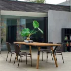 Tabela e kopshtit Varaschin Link me këmbë druri tik, H 65 cm Viadurini