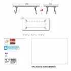 Tabela e kopshtit Varaschin Link me këmbë druri tik, H 65 cm Viadurini