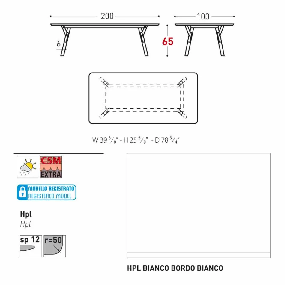 Tabela e kopshtit Varaschin Link me këmbë druri tik, H 65 cm Viadurini