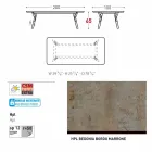 Tabela e kopshtit Varaschin Link me këmbë druri tik, H 65 cm Viadurini