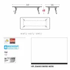 Tabela e kopshtit Varaschin Link me këmbë druri tik, H 65 cm Viadurini