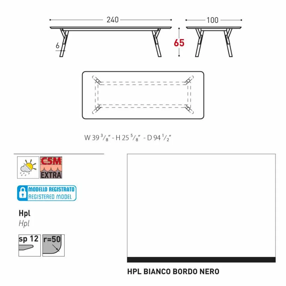 Tabela e kopshtit Varaschin Link me këmbë druri tik, H 65 cm Viadurini