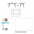 Tabela e kopshtit Varaschin Link me këmbë dru tik, H 75 cm Viadurini