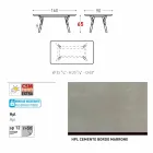 Tabela e kopshtit Varaschin Link me këmbë dru tik, H 75 cm Viadurini