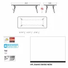 Tabela e kopshtit Varaschin Link me këmbë dru tik, H 75 cm Viadurini