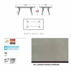 Varaschin Link tavolinë ngrënie në natyrë ose brendshme H 65 cm Viadurini