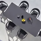 Varaschin Link tavolinë ngrënie në natyrë ose brendshme H 65 cm Viadurini