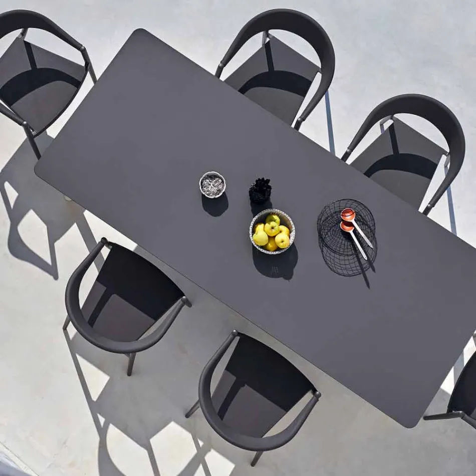 Varaschin Link tavolinë ngrënie në natyrë ose brendshme H 65 cm Viadurini