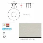 Tabela e jashtme / dizajni i brendshëm i rrumbullakët Varaschin Link, H 65 cm Viadurini