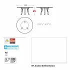 Tabela e jashtme / dizajni i brendshëm i rrumbullakët Varaschin Link, H 65 cm Viadurini