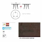 Tabela e jashtme / dizajni i brendshëm i rrumbullakët Varaschin Link, H 65 cm Viadurini