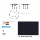 Tabela e jashtme / dizajni i brendshëm i rrumbullakët Varaschin Link, H 65 cm Viadurini