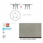 Tabela e jashtme / dizajni i brendshëm i rrumbullakët Varaschin Link, H 65 cm Viadurini