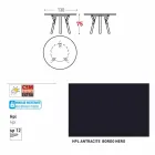 Tabela e rrumbullakët e kopshtit bashkëkohor Varaschin Link, H 75 cm Viadurini