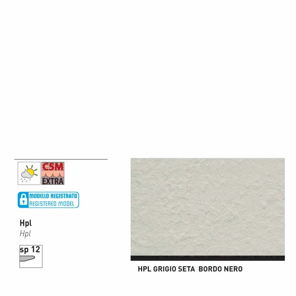 Tabela e rrumbullakët e kopshtit bashkëkohor Varaschin Link, H 75 cm Viadurini