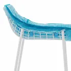 Karrige verore Varaschin e vendosur në çelik dhe pëlhurë Viadurini