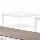 Varaschin System Design tavolinë kafeje në natyrë në alumini të pikturuar Viadurini