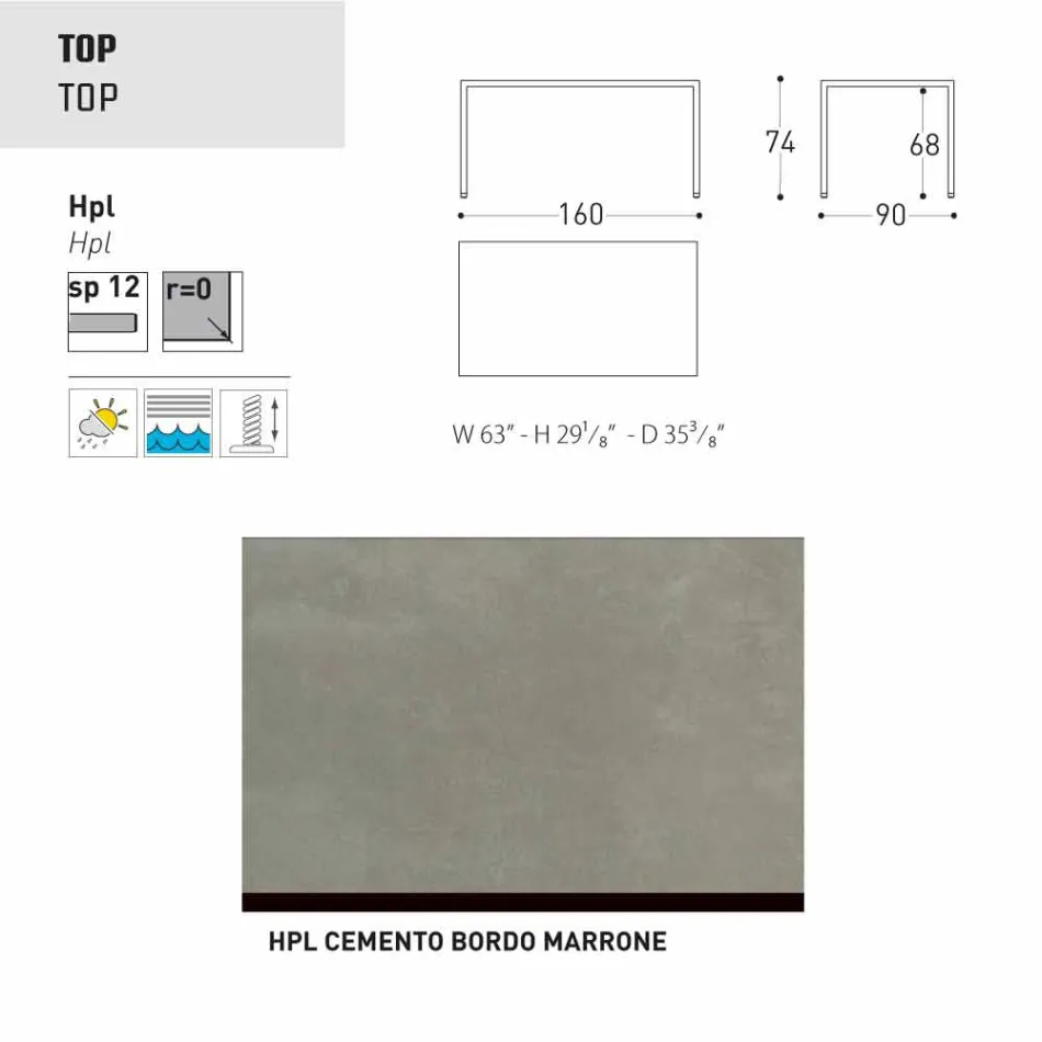 Kopsht Varaschin Victor ose tavolinë ngrënie shtëpie, dizajn modern Viadurini