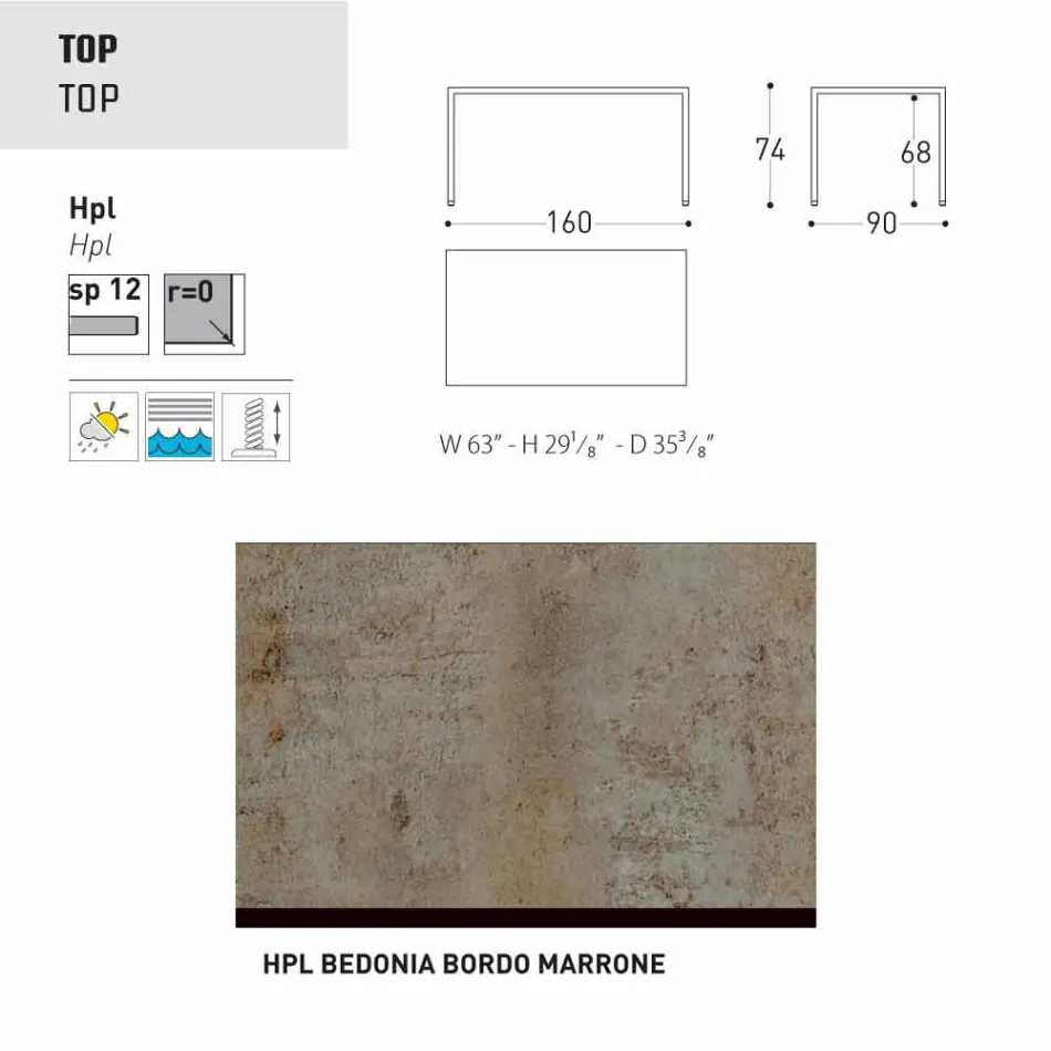 Kopsht Varaschin Victor ose tavolinë ngrënie shtëpie, dizajn modern Viadurini