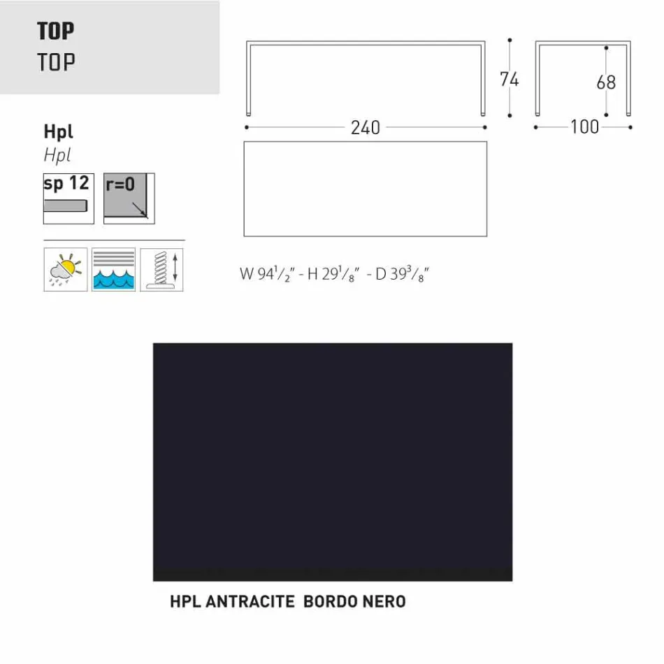 Kopsht Varaschin Victor ose tavolinë ngrënie shtëpie, dizajn modern Viadurini