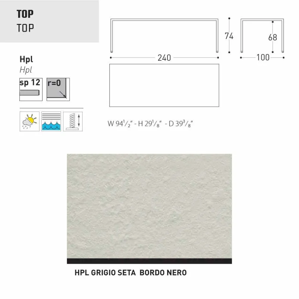 Kopsht Varaschin Victor ose tavolinë ngrënie shtëpie, dizajn modern Viadurini