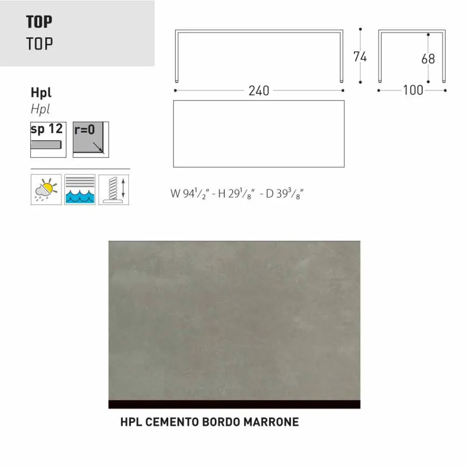 Kopsht Varaschin Victor ose tavolinë ngrënie shtëpie, dizajn modern Viadurini
