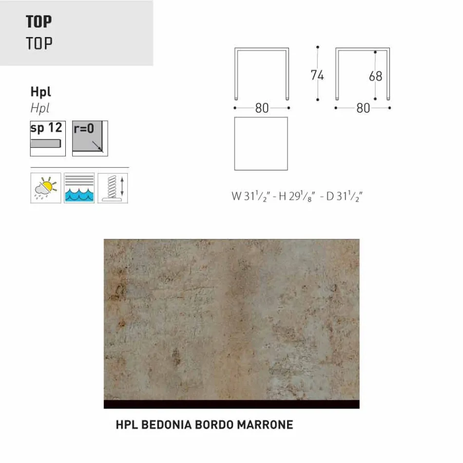 Kopsht Varaschin Victor ose tavolinë ngrënie shtëpie, dizajn modern Viadurini