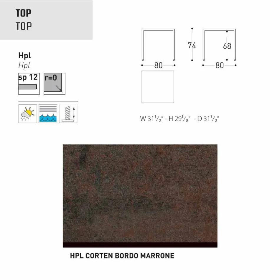Kopsht Varaschin Victor ose tavolinë ngrënie shtëpie, dizajn modern Viadurini