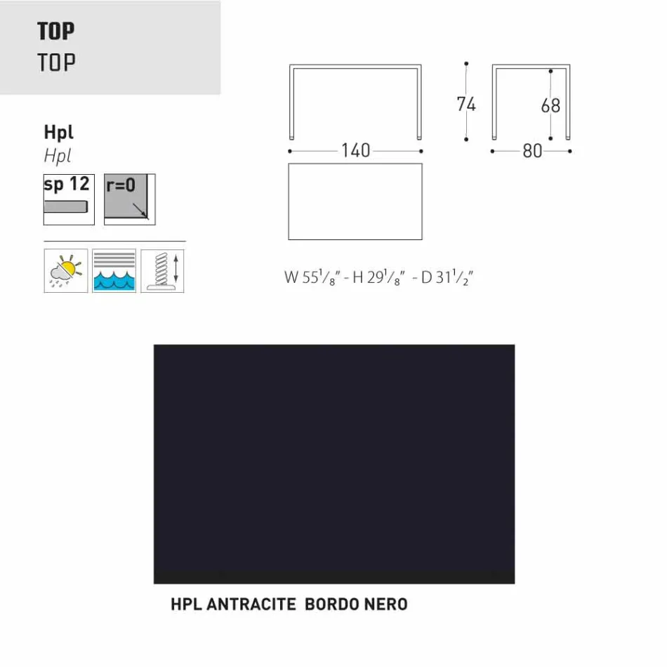 Kopsht Varaschin Victor ose tavolinë ngrënie shtëpie, dizajn modern Viadurini