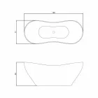 Vaskë moderne me dizajn të pavarur, e bërë në Itali Ragusa Viadurini