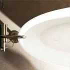 Dizajn i pavarur me vaskë ovale, i bërë në Itali Albenga Viadurini