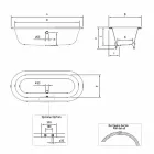 Vaskë me stil të pavarur të Dizajnit të Vjetër në Gize, Made in Italy - Naima Viadurini