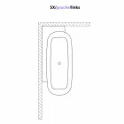 Vaskë e pavarur nga stili modern i dizajnit të bardhë - Lipperiavas1 Viadurini