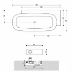 Vaskë e pavarur nga stili modern i dizajnit të bardhë - Lipperiavas1 Viadurini