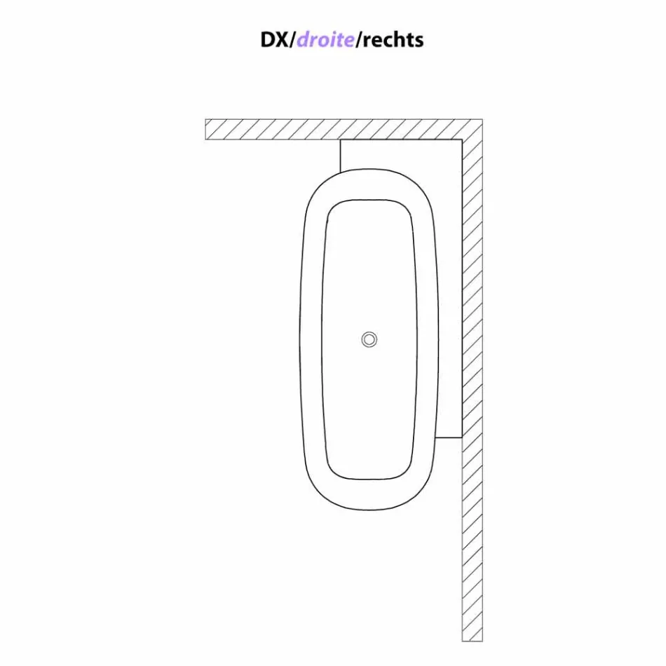 Vaskë e pavarur nga stili modern i dizajnit të bardhë - Lipperiavas1 Viadurini