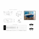 Gize e pavarur vaskë e pikturuar me këmbët Diane Viadurini