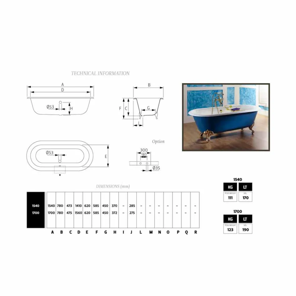 Gize e pavarur vaskë e pikturuar me këmbët Diane Viadurini