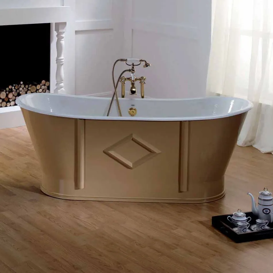 Guri i pavarur prej guri vaskë pikturuar dhe dekoruar Allen Viadurini