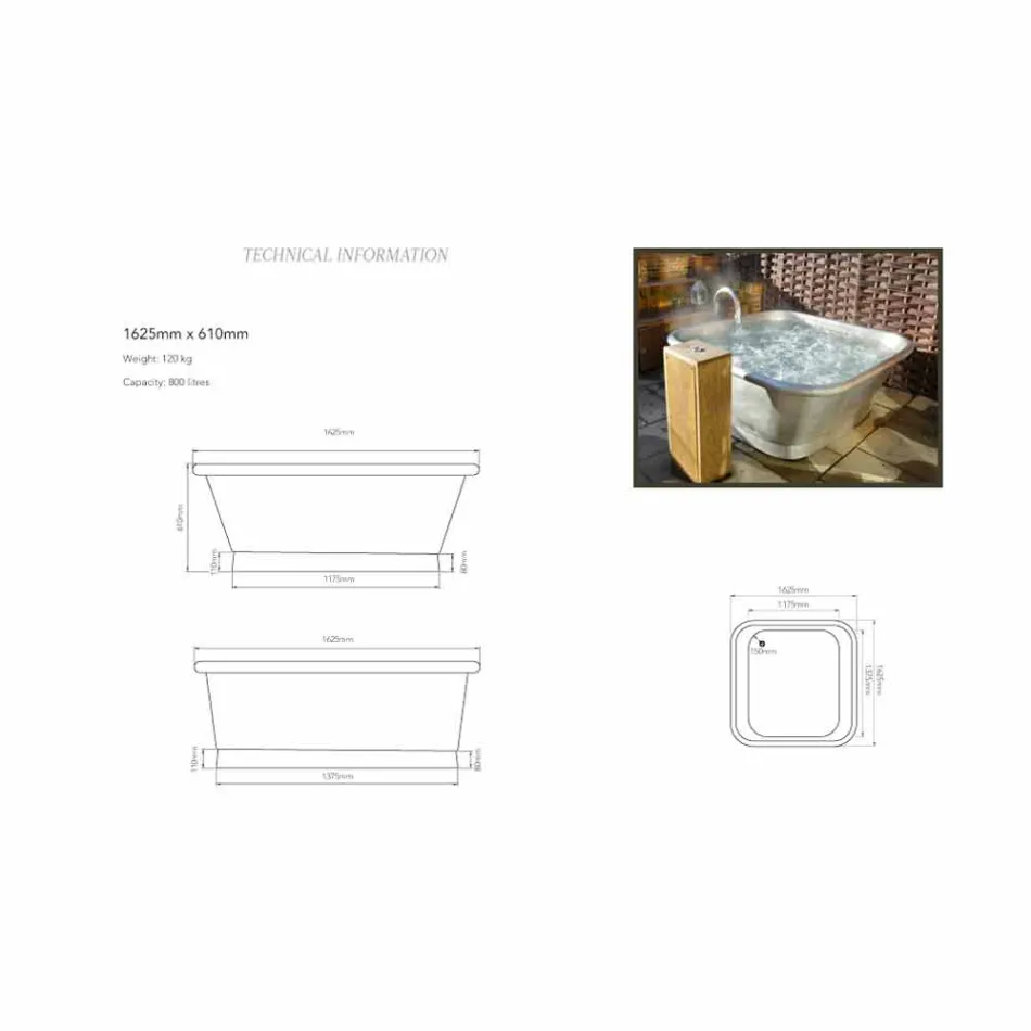 Vaskë me vaska të pavarur me vaskë Annie Viadurini