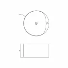 Vaskë me varkë të pavarur të dizajnit të rrumbullakët të bëra në Itali Cremona Viadurini