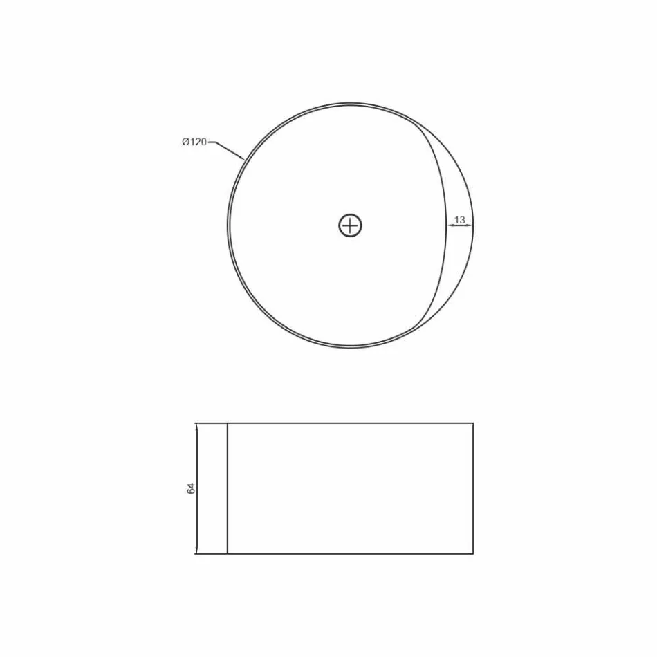 Vaskë me varkë të pavarur të dizajnit të rrumbullakët të bëra në Itali Cremona Viadurini